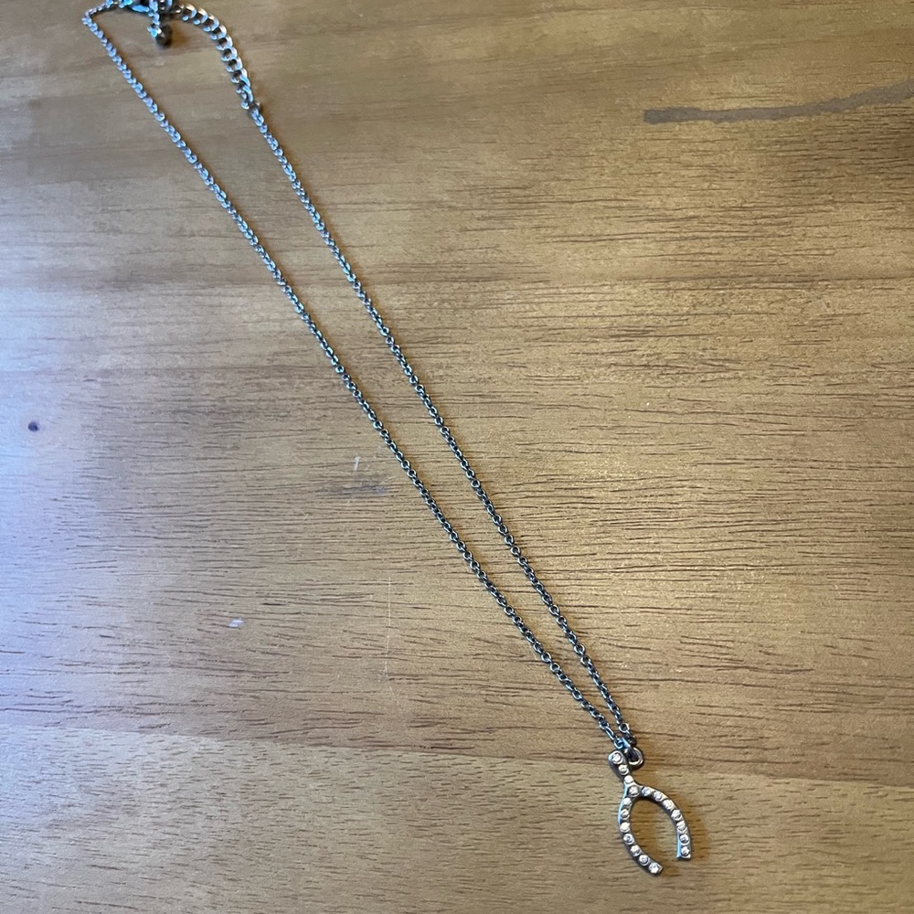Wish Bone Charm Necklace